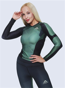 Рашгард женский IamFighter черный/хаки ee19f726-d40c-11ed-0a80-0c45001714be