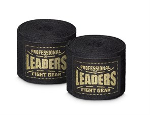 Бинты боксерские LEADERS Semi elastic   (50% хлопок/50% эластан, черный) f376e5ff-2a41-11ef-0a80-0f3e0010b8e2