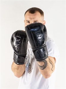 Боксерские перчатки OXXFIRE Muay Thai PRO, PVC, черные f8a6bafa-a498-11ee-0a80-0ff8000af953