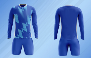 Футбольная форма синяя с голубым D7205 fa432671-2028-11f0-0a80-0f6c000b30b1