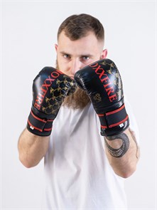 Перчатки снарядные OXXFIRE черно-красные, кожа 24f3abc7-b9ce-11ed-0a80-0860000fbd45