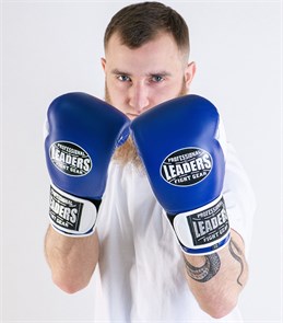 Перчатки боксерские LEADERS LS 2 BL/WH (сине-белые) 301e21ef-b1cf-11ed-0a80-0cc0000e49af