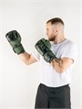 Боксерские перчатки OXXFIRE Muay Thai PRO, PVC  оливковый/зеленый 5dd9b095-a498-11ee-0a80-0649000b10d0 - фото 1580