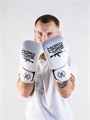 Боксерские перчатки Hardcore Training AK PU (белые) 664b9f3f-66ef-11ee-0a80-0f250001f94c - фото 1698