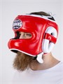 Шлем боксерский LEADERS LS RD/WH с бамперной защитой (красно-белый) 7bb68ef5-b1d1-11ed-0a80-0350000dfde6 - фото 2094