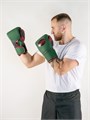 Перчатки боксерские LEADERS LS Long Velcro Custom кожа, зеленый/красный/черный 0c041bc1-9ff8-11ee-0a80-1377000eea33 - фото 224