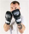 Перчатки снарядные LEADERS REBEL  на липучке  кожа, черный/серебристый 9ca6a6f3-9ff9-11ee-0a80-1377000f534d - фото 2820