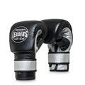 Перчатки снарядные LEADERS REBEL  на липучке  кожа, черный/серебристый 9ca6a6f3-9ff9-11ee-0a80-1377000f534d - фото 2821