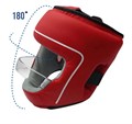 Шлем для бокса с защитной планкой для носа и скул Красный 1542e8bb-b4a6-11f0-0a80-1968001e3511 - фото 311