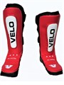 Защита голени и стопы VELO, неопрен, красный/белый T02476 - фото 3599