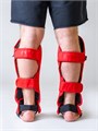 Защита голень-стопа FIGHT EXPERT (ПВХ, Красный матовый) T02653 - фото 3718