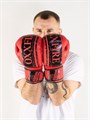 Боксерские перчатки OXXFIRE Muay Thai PRO, PVC, красный/черный 1a92f0d9-a498-11ee-0a80-0415000adee1 - фото 397