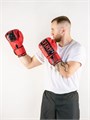 Боксерские перчатки OXXFIRE Muay Thai PRO, PVC, красный/черный 1a92f0d9-a498-11ee-0a80-0415000adee1 - фото 399