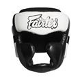 Шлем для бокса Fairtex HG13 ( черный-белый , шнуровка верх) T03494 - фото 4215