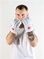 C642 Перчатки снарядные (Шингарты) Clinch Bag Gloves Cut Finger Kyokushinkai белые d6c2c9b6-7975-11ee-0a80-048800275e2c - фото 4765