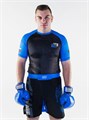 Рашгард с коротким рукавом TFG Союз ММА России Детский (Lite) (черный-синий) T01444-1 - фото 4799