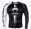 Рашгард мужской компрессионный Venum Logos Rashguard Black/White полиэстер e26dc0e6-0bc1-11f0-0a80-11f9000bffb6 - фото 4961