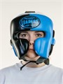 Шлем боксерский LEADERS LS MEX WAVE BK/LBL 1/2 ( кожа, черный/голубой) e8d45e71-0601-11ef-0a80-1511002179f5 - фото 5040