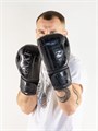 Боксерские перчатки OXXFIRE Muay Thai PRO, PVC, черные f8a6bafa-a498-11ee-0a80-0ff8000af953 - фото 5385